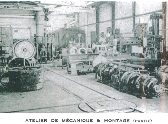 Atelier de mécanique et de montage de l'entreprise Lenoir, où des équipements industriels sont conçus et assemblés.